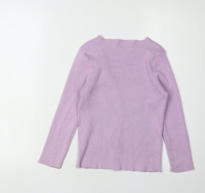 Womens UK Size S Stradivarius Purple Cardigan Jumper