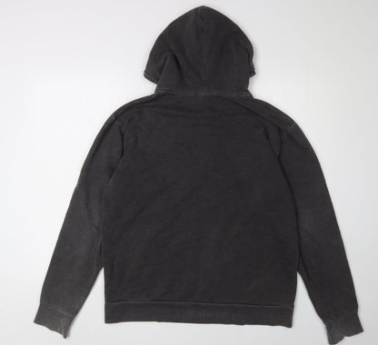 Mens UK Size S Boohoo Black Pullover Hoodie