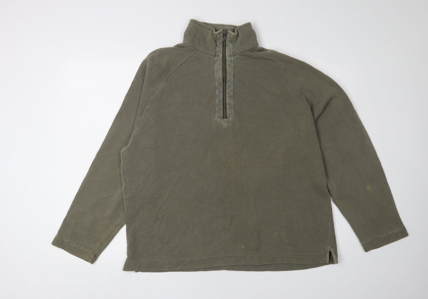 Mens UK Size L Marks and Spencer Green Pullover Sweatshirt