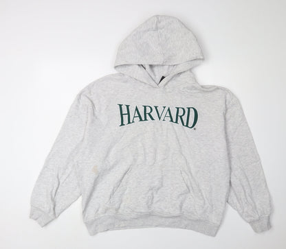 H&M Grey Unisex Hoodie, Size 12, Casual Style