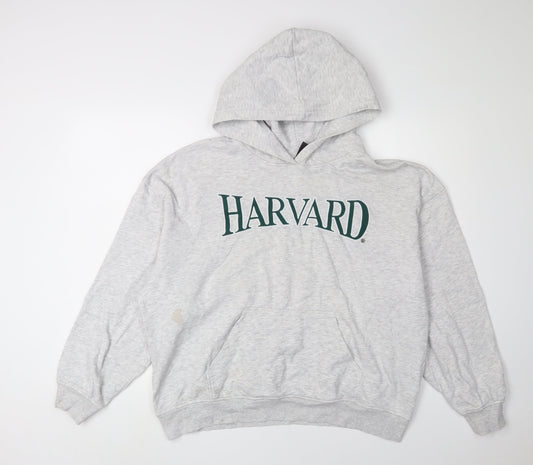 H&M Grey Unisex Hoodie, Size 12, Casual Style