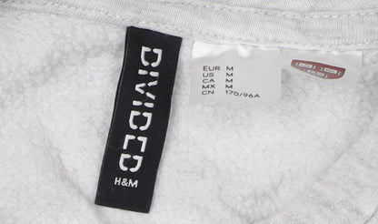 H&M Grey Unisex Hoodie, Size 12, Casual Style