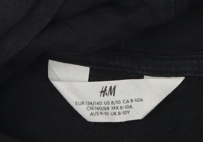 H&M Boys Black Gaming Hoodie 9-10 Years Pullover