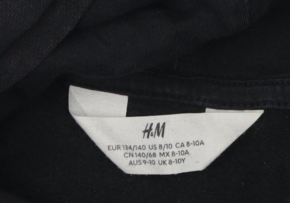 H&M Boys Black Gaming Hoodie 9-10 Years Pullover