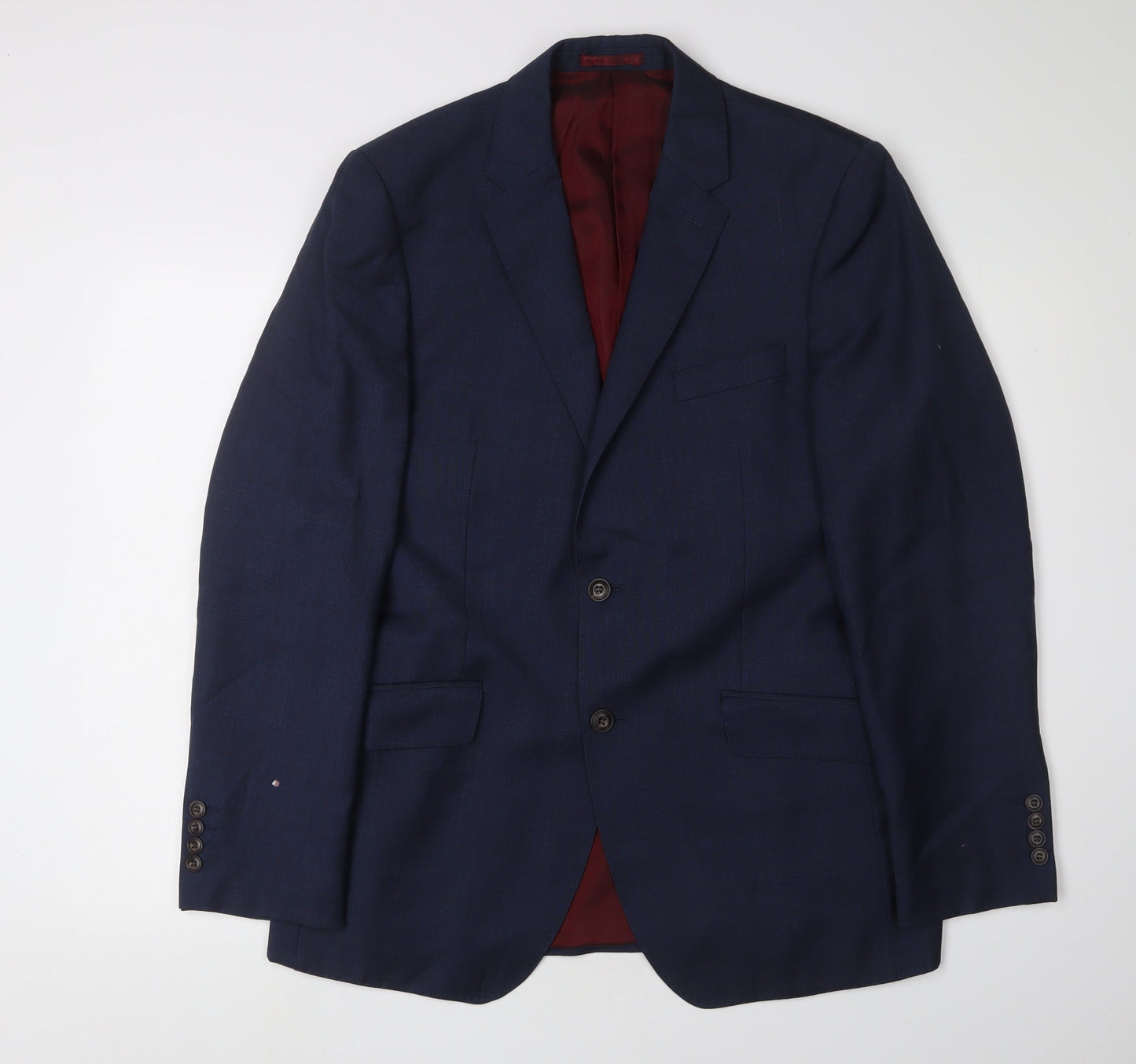 Mens UK Size 40 Marks and Spencer Regular Blue Suit Jacket
