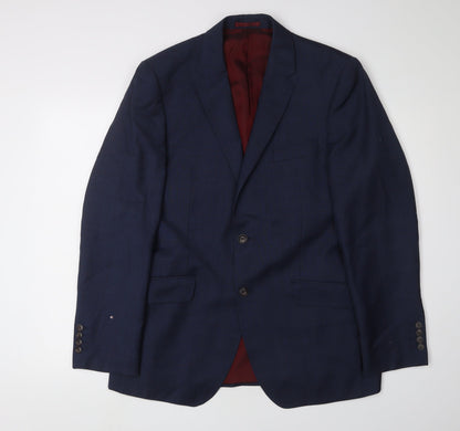 Mens UK Size 40 Marks and Spencer Regular Blue Suit Jacket