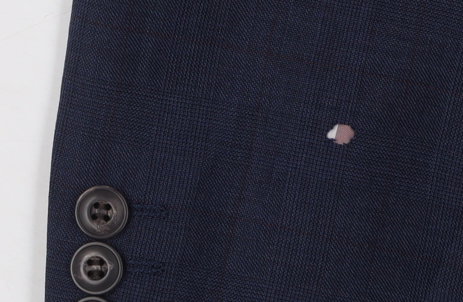 Mens UK Size 40 Marks and Spencer Regular Blue Suit Jacket