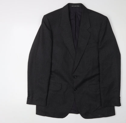 Mens UK Size 40 Debenhams Regular Black Suit Jacket