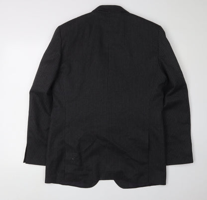Mens UK Size 40 Debenhams Regular Black Suit Jacket