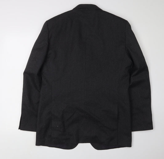 Mens UK Size 40 Debenhams Regular Black Suit Jacket