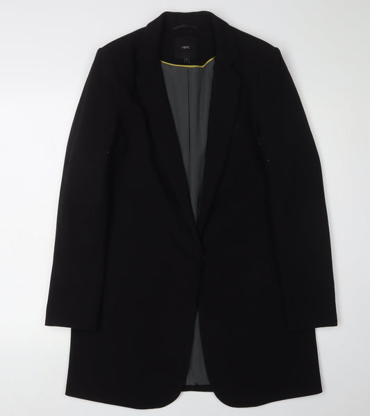 Next Women's Black Single-Breasted Suit Jacket Size 12