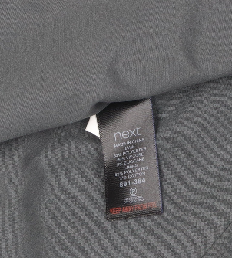 Next Women's Black Single-Breasted Suit Jacket Size 12