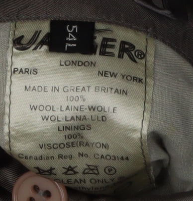 Mens UK Size 54 Jaeger Regular Grey Suit Jacket