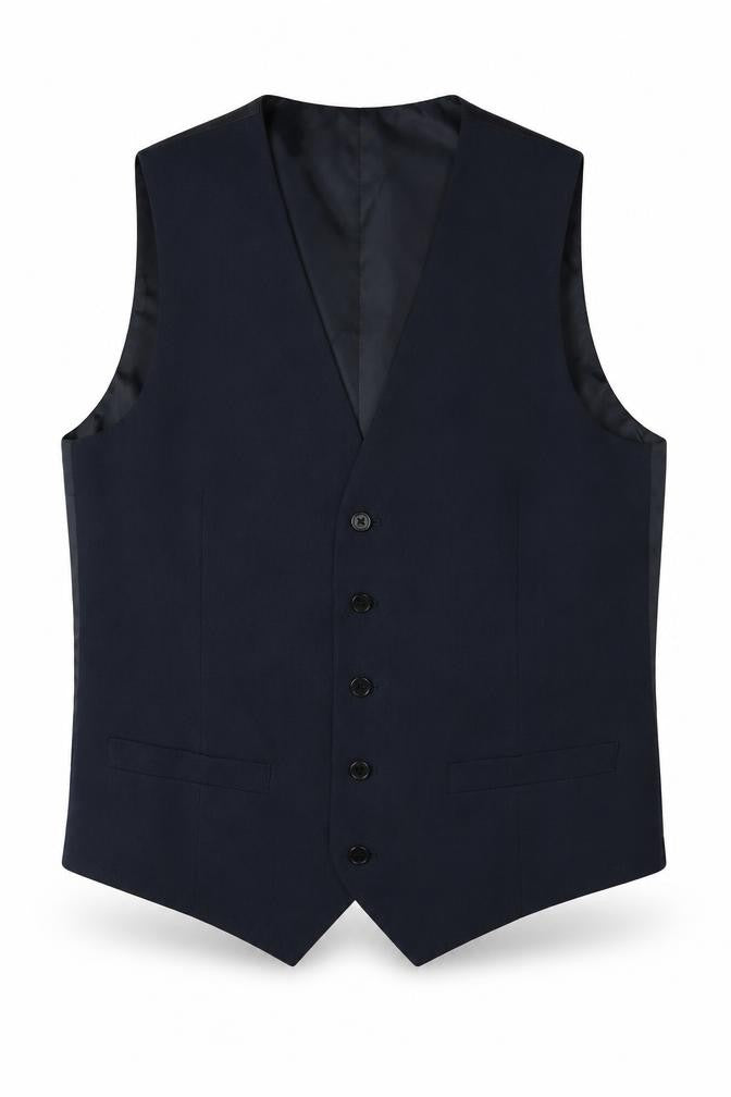 Mens UK Size 36 Marks and Spencer Regular Blue Suit Waistcoat
