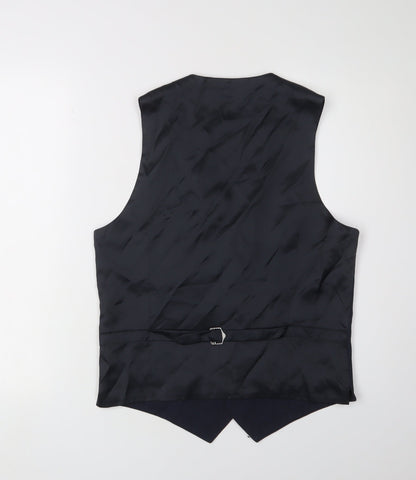 Mens UK Size 36 Marks and Spencer Regular Blue Suit Waistcoat