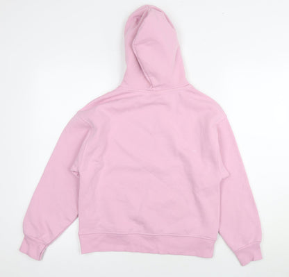 Zara Girls Pink Hoodie 11-12 Years Pullover Soft Cotton Blend