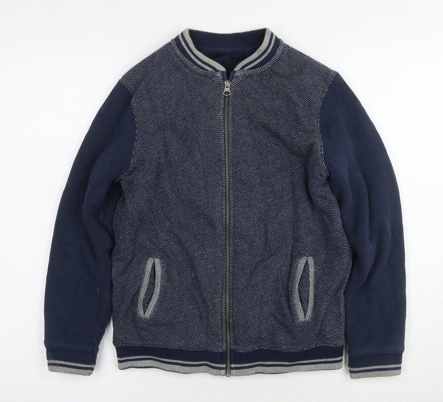 Marks and Spencer Boys Blue Full Zip Sweatshirt Age 11-12