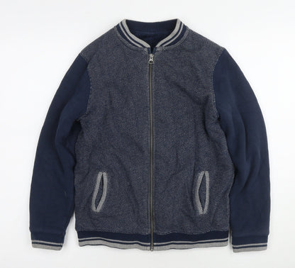 Marks and Spencer Boys Blue Full Zip Sweatshirt Age 11-12