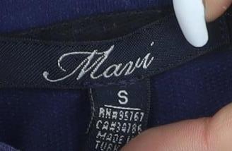 Close-up detail of Colin Blue unisex jacket, size S, casual classic design