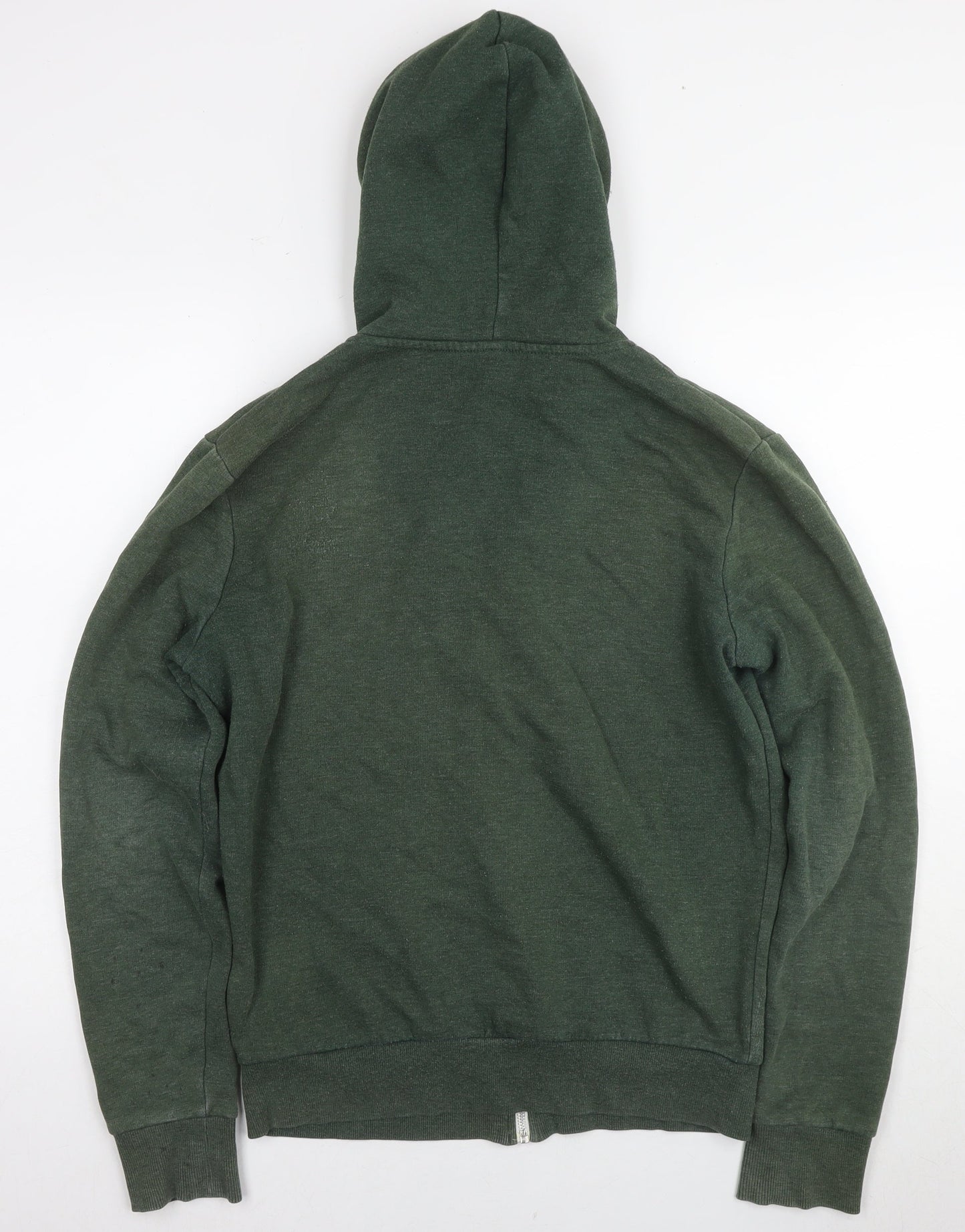 Unisex Adults UK Size S Divided Green Full Zip Hoodie