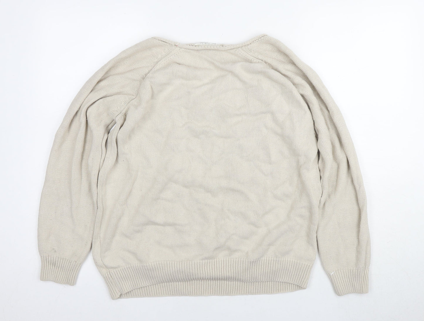 Womens UK Size 12 Miss Selfridge Beige Pullover Jumper