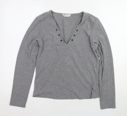 Womens UK Size 14 Marks and Spencer Grey Basic Blouse