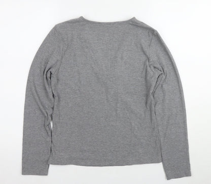 Womens UK Size 14 Marks and Spencer Grey Basic Blouse