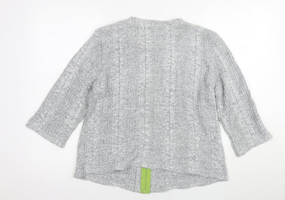 Womens UK Size L Marks and Spencer Grey Cardigan Jumper