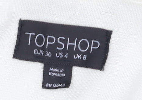 Womens UK Size 8 Topshop Ivory Blazer
