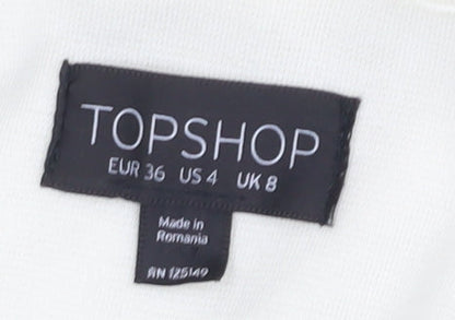Womens UK Size 8 Topshop Ivory Blazer