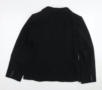 Womens UK Size 14 BHS Black Basic Jacket