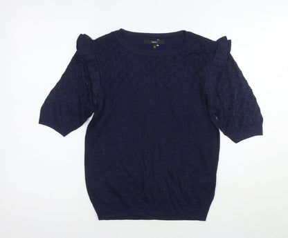 Womens UK Size 12 NEXT Blue Basic T-Shirt