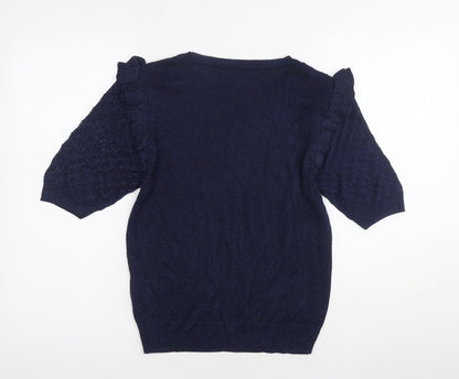 Womens UK Size 12 NEXT Blue Basic T-Shirt