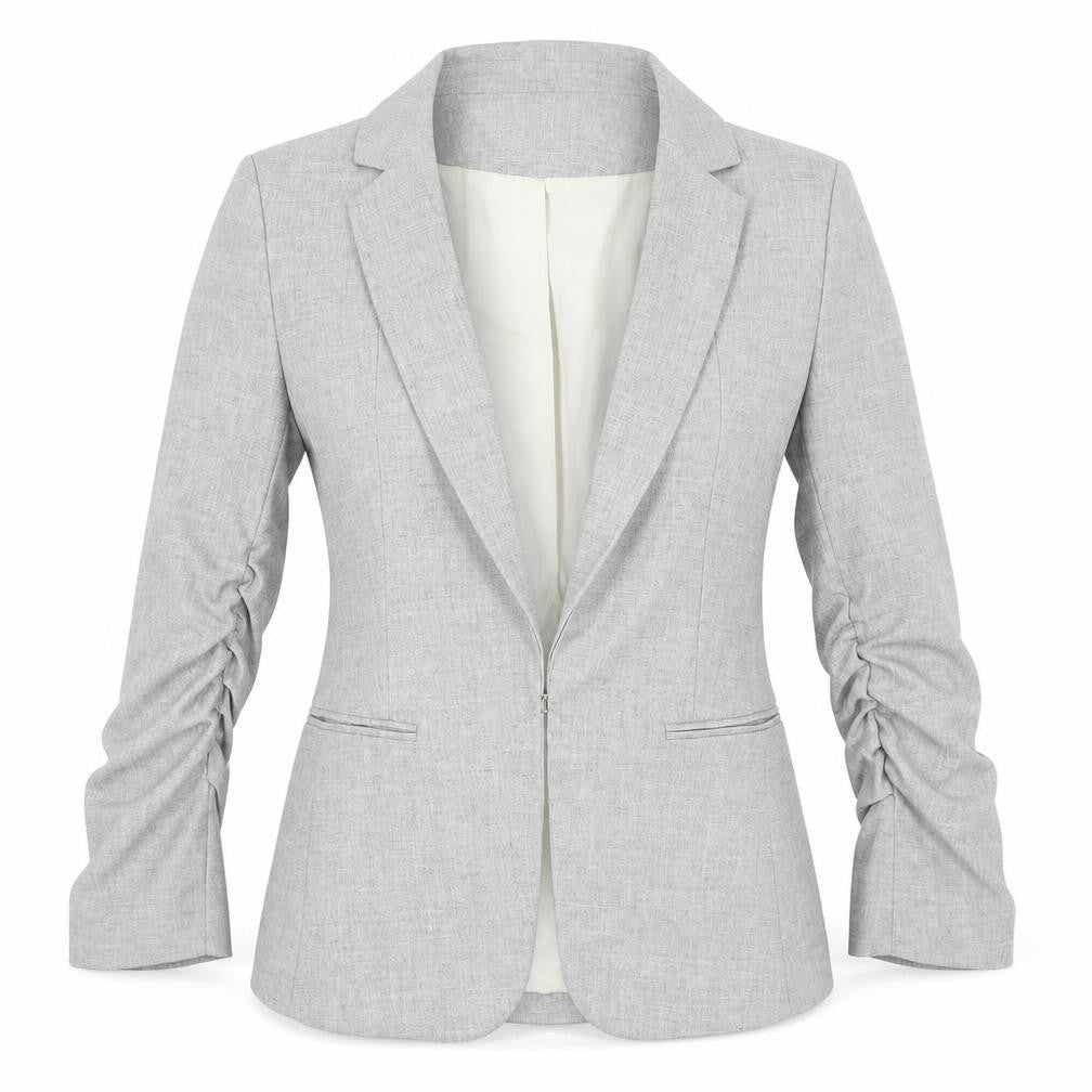 Womens UK Size 4 H&M Grey Basic Jacket