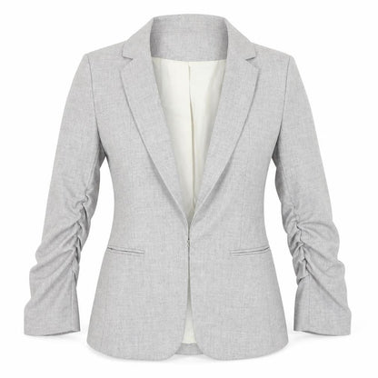 Womens UK Size 4 H&M Grey Basic Jacket