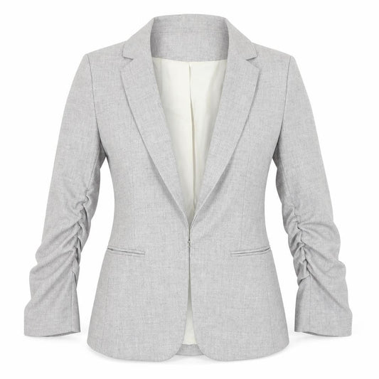 Womens UK Size 4 H&M Grey Basic Jacket