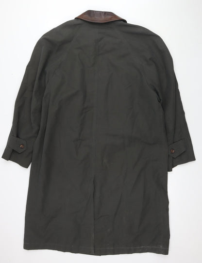 Mens UK Size UK 38R Principles Green Overcoat