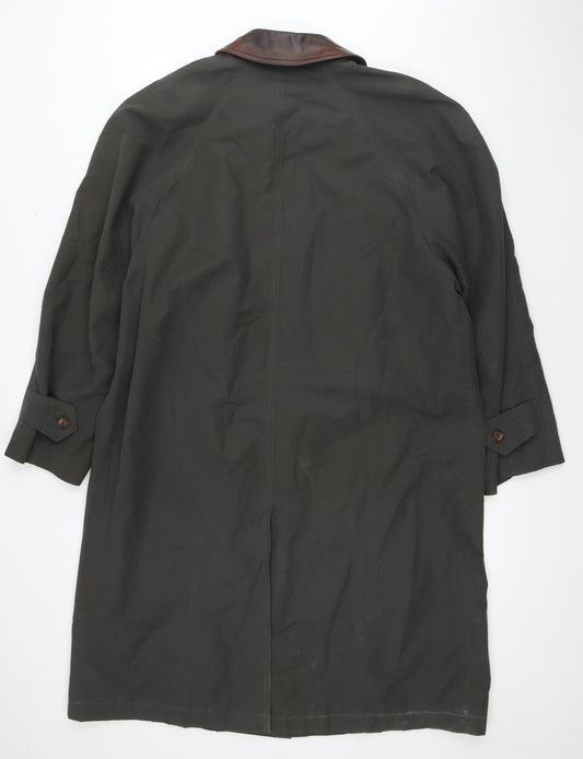 Mens UK Size UK 38R Principles Green Overcoat
