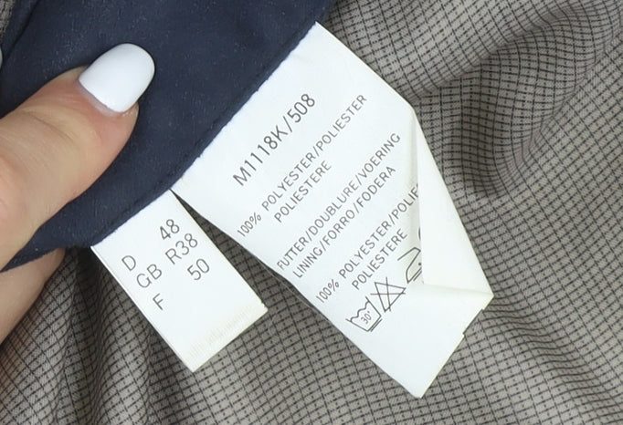 Mens UK Size 38 Francetta Blue Basic Jacket