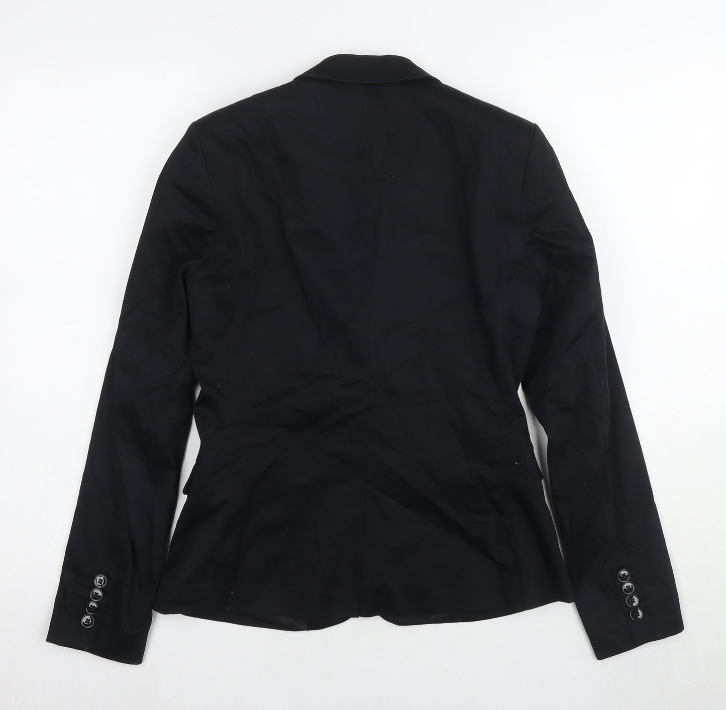 H&M Women's Black Suit Jacket Size 8 Regular Blazer