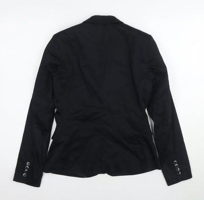 H&M Women's Black Suit Jacket Size 8 Regular Blazer