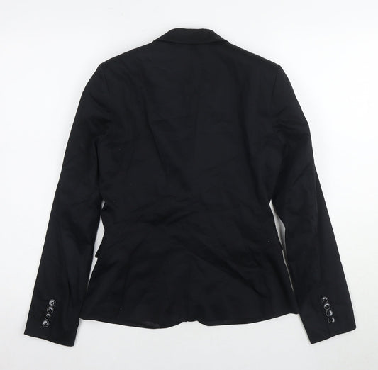 H&M Women's Black Suit Jacket Size 8 Regular Blazer