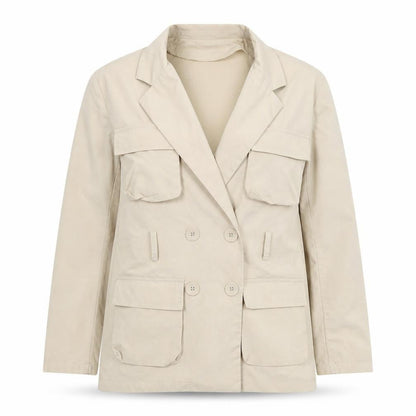 Womens UK Size 10 I SAW IT FIRST Beige Military Jacket
