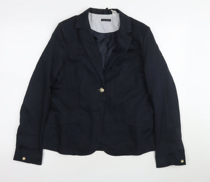 Laura Clement Women's Black Blazer UK 12 Lined
