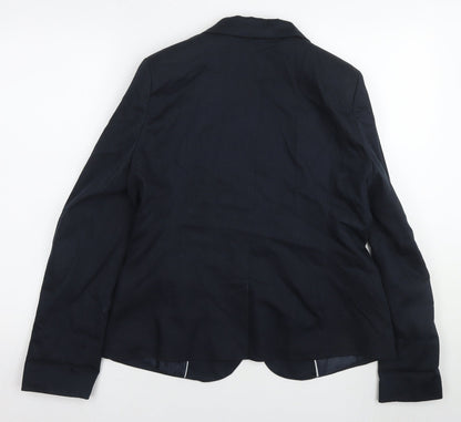 Laura Clement Women's Black Blazer UK 12 Lined