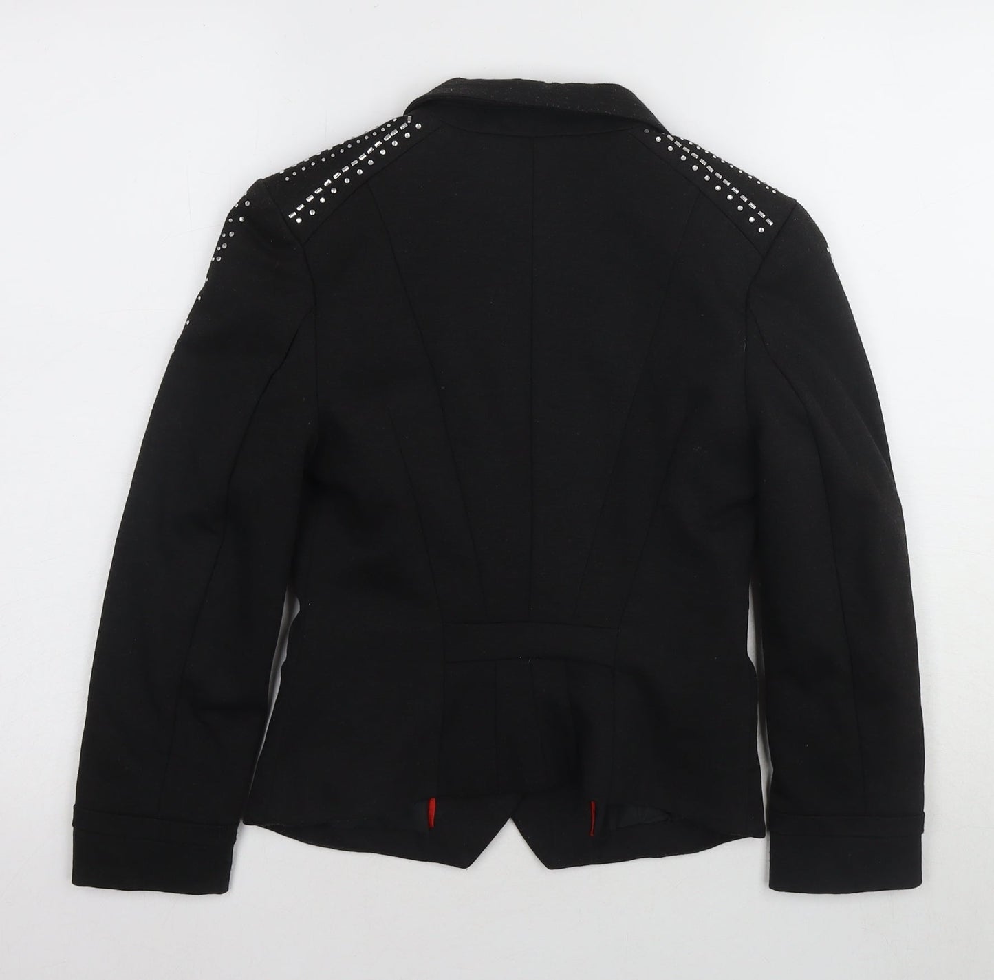 Womens UK Size 8 H&M Black Basic Jacket