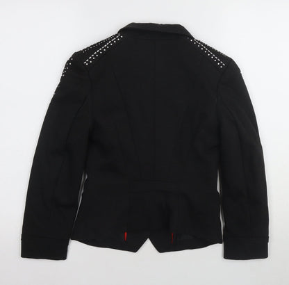 Womens UK Size 8 H&M Black Basic Jacket