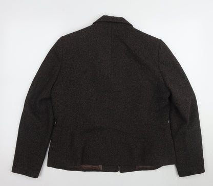 Womens UK Size 16 Marks and Spencer Brown Basic Jacket