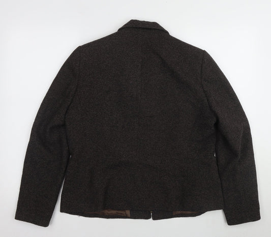 Womens UK Size 16 Marks and Spencer Brown Basic Jacket
