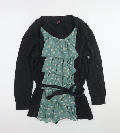 Womens UK Size 8 NEXT Black Cardigan Jumper
